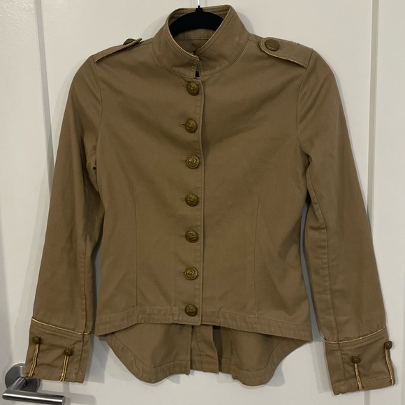 Denim Supply Ralph Lauren Women’s Military Style Jacket Size XS Tan - Picture 1 of 6